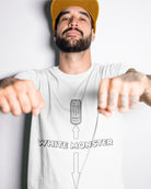 T404 - T-shirt - White Monster - Funny Outfits